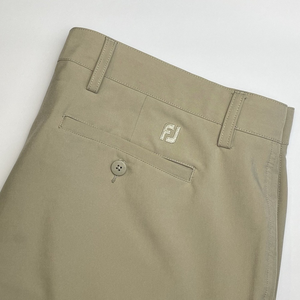 FootJoy 5-Pocket Golf Chino Pants Mens 38x32 Performance Beige Stretch Classic